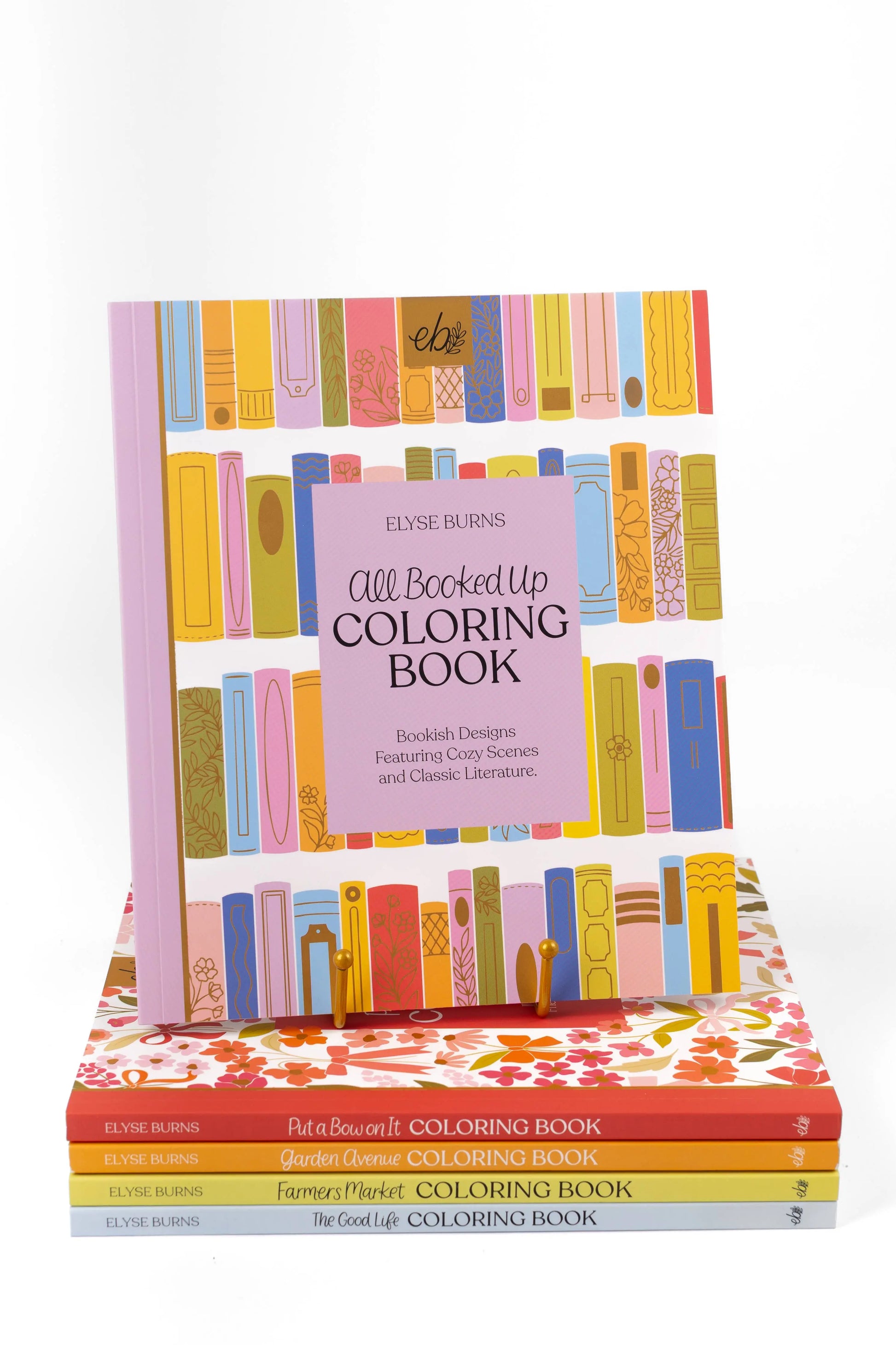 All Booked Up Coloring Book | Bookish & Reading - Just So Happy