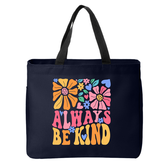 Positivity Floral Tote Bags