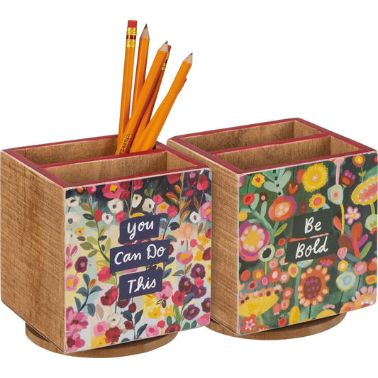 Be Bold You Can Do This Pencil Spinner Primitives by Kathy