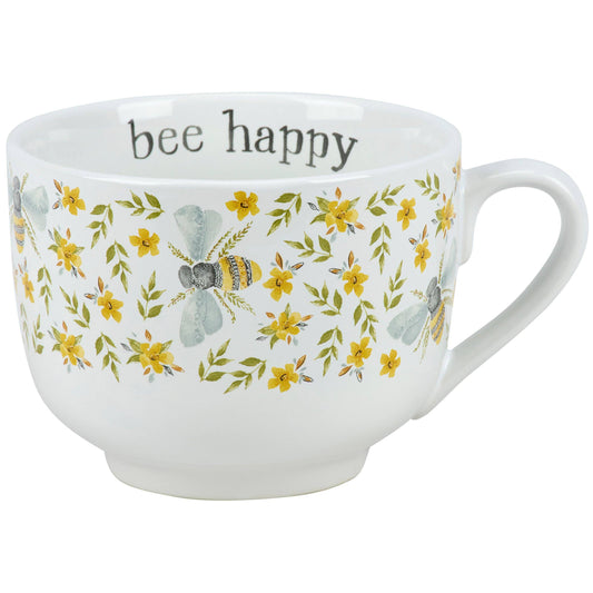 Bee Happy Mug Primitives by Kathy