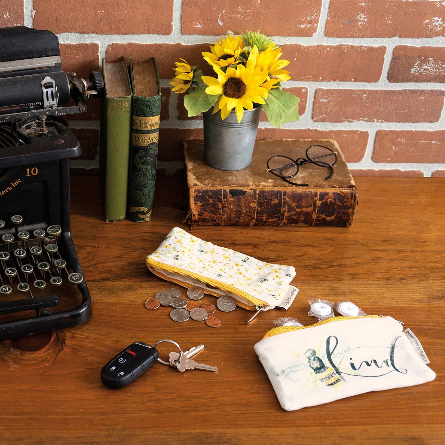 Bee Kind Everything Pouch Set Primitives by Kathy