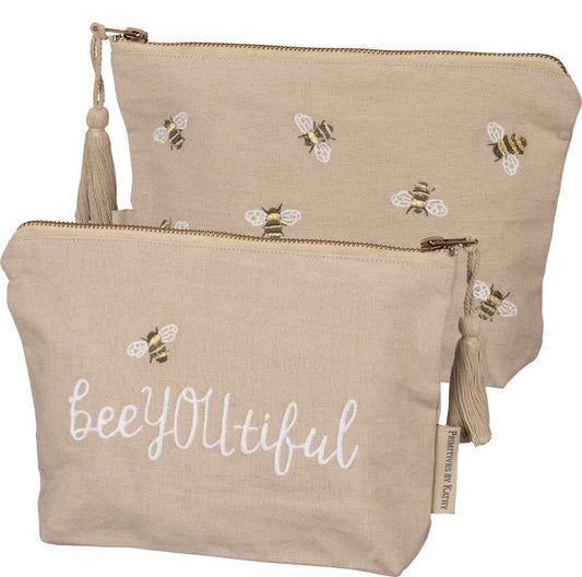 Bee You Tiful Zipper Pouch Primitives by Kathy