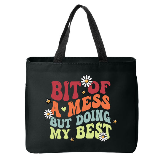 Positivity Floral Tote Bags