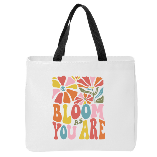 Positivity Floral Tote Bags