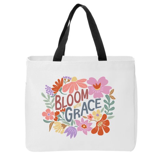 Positivity Floral Tote Bags