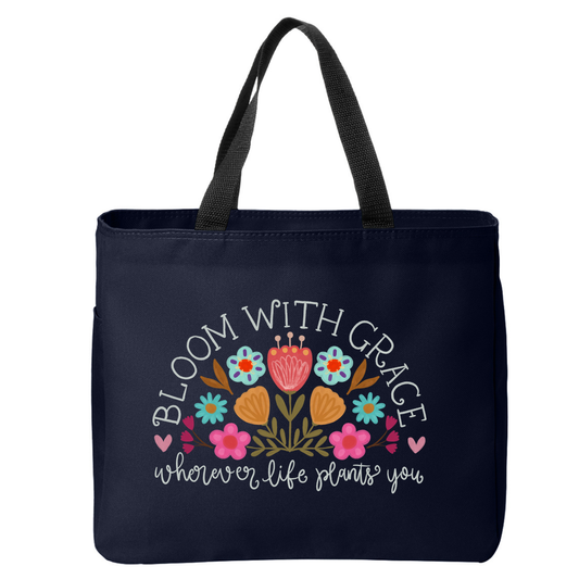 Positivity Floral Tote Bags