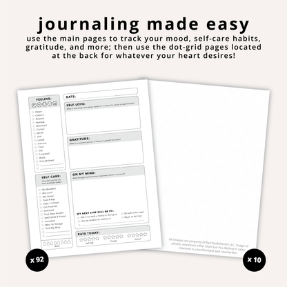 Blue Cover Mental Health Journal