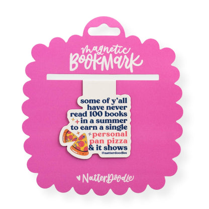 Book It Personal Pan Pizza Magnetic Bookmark – 90s Nostalgia NatterDoodle