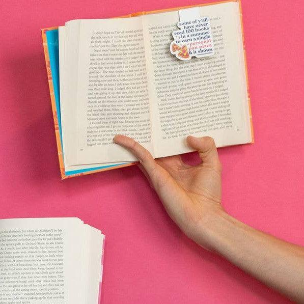 Book It Personal Pan Pizza Magnetic Bookmark – 90s Nostalgia