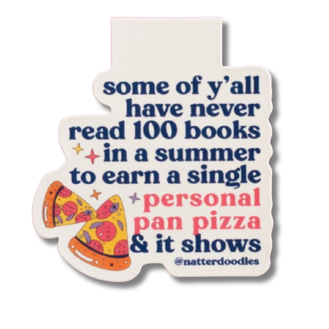 Book It Personal Pan Pizza Magnetic Bookmark – 90s Nostalgia NatterDoodle