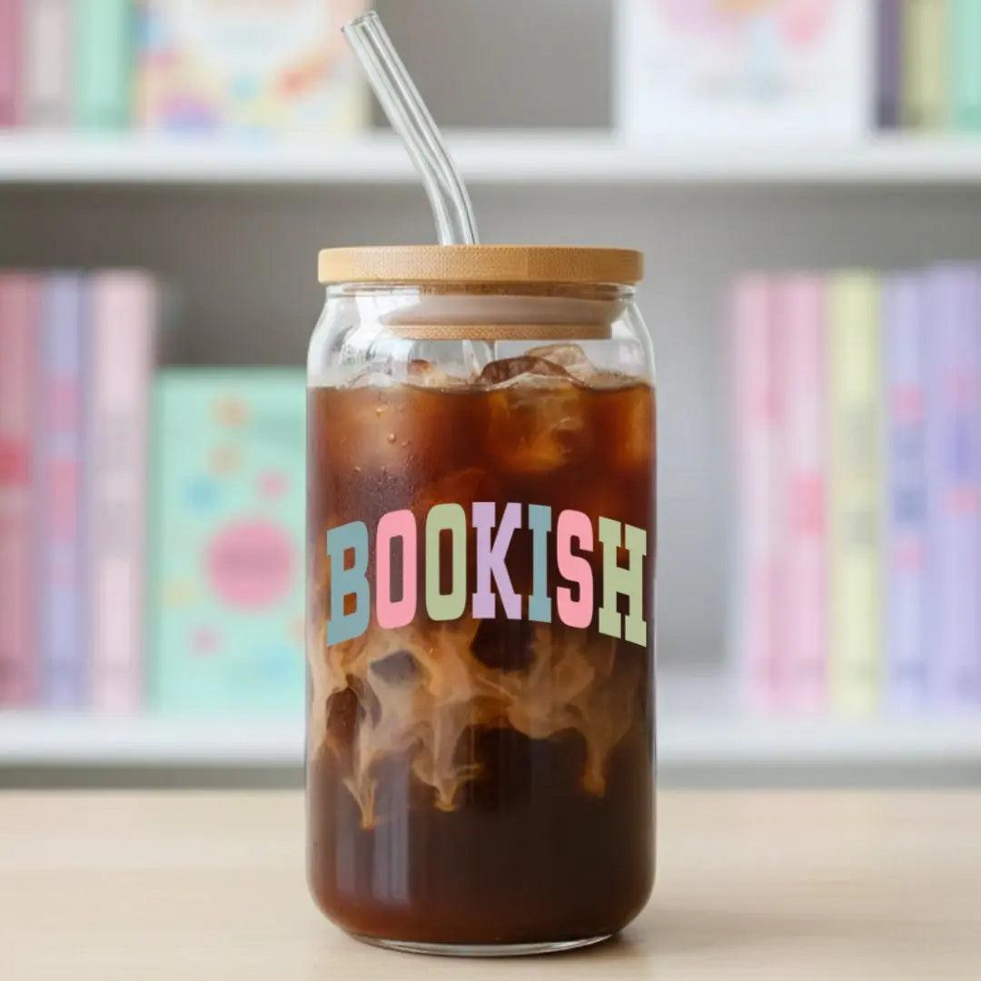 Bookish College 16 oz. or 20 oz. Glass Can Cup