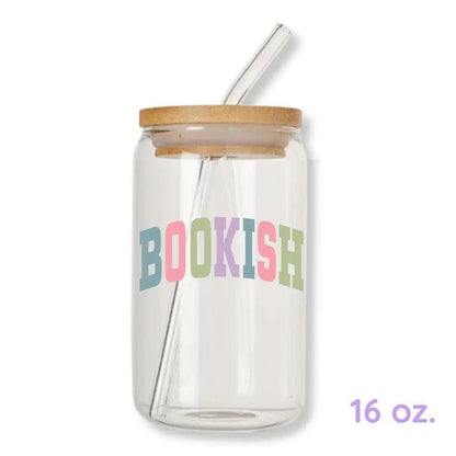 Bookish College 16 oz. or 20 oz. Glass Can Cup