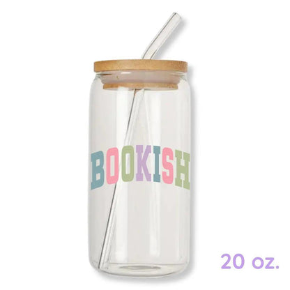 Bookish College 16 oz. or 20 oz. Glass Can Cup