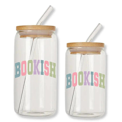 Bookish College 16 oz. or 20 oz. Glass Can Cup