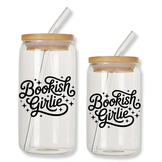 Bookish Girlie Cup 16 oz. or 20 oz. Glass Can