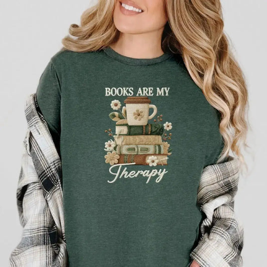 Books are my Therapy T-Shirt Bookish