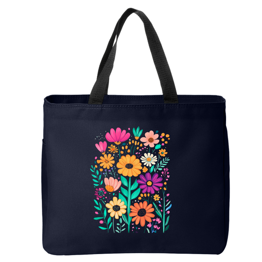Positivity Floral Tote Bags