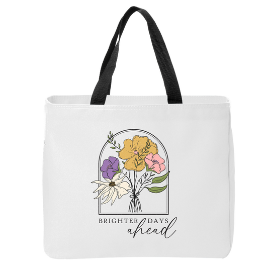 Positivity Floral Tote Bags