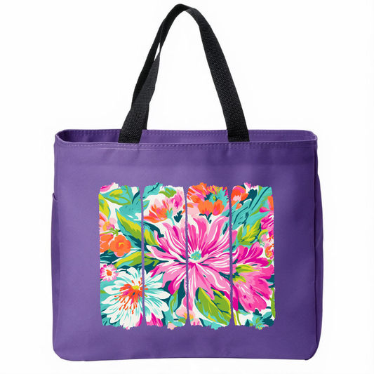 Positivity Floral Tote Bags