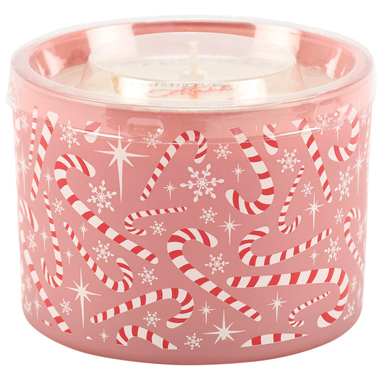 Candy Cane Candle | 3-Wick Peppermint Christmas Candle