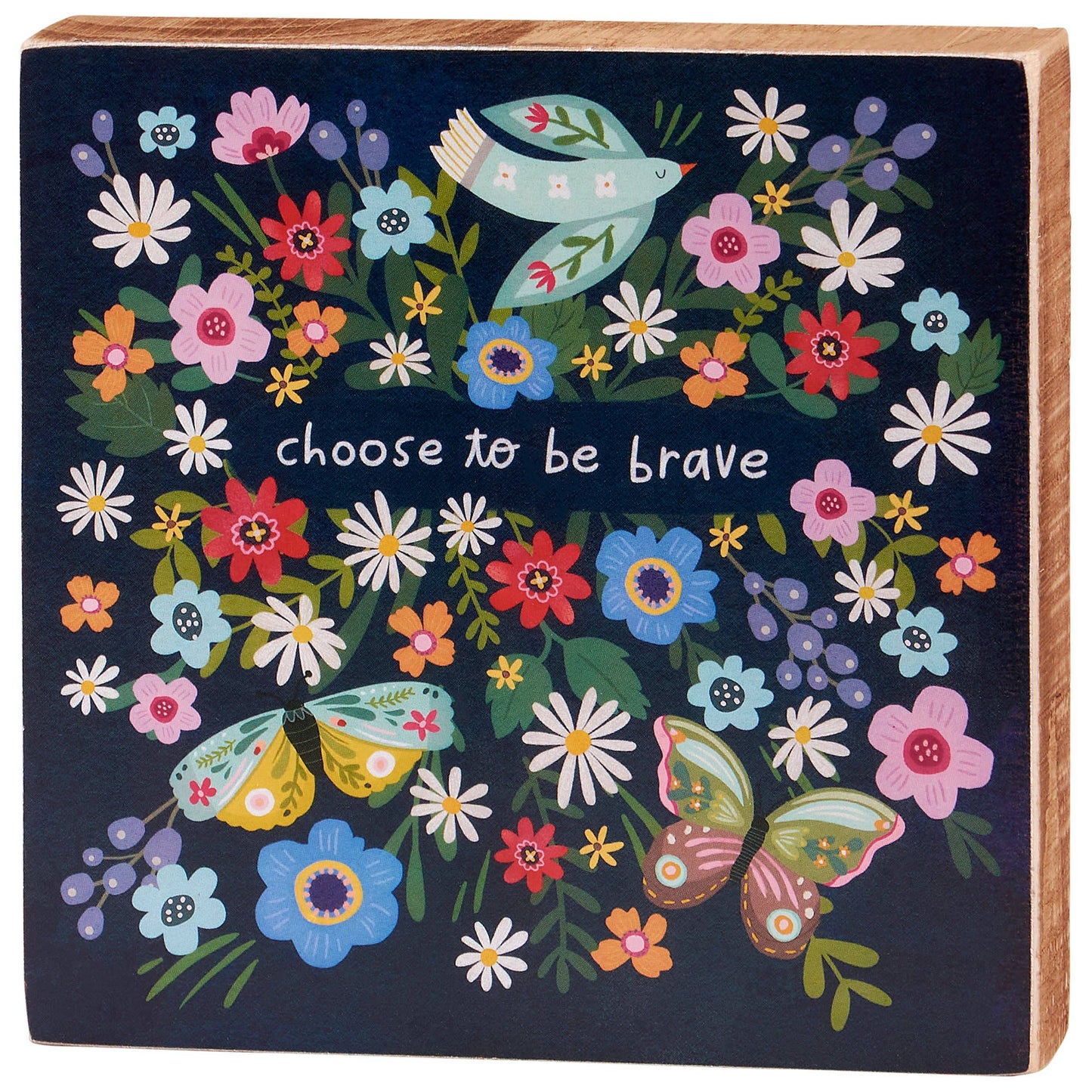 Choose Brave Block Sign Primitives by Kathy