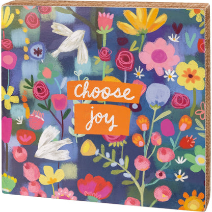 Choose Joy Box Sign