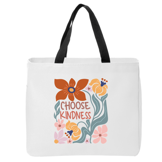 Positivity Floral Tote Bags