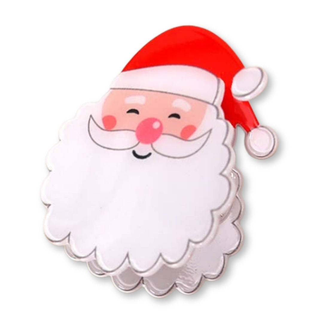 Christmas Hair Claw Clips Snowman - Christmas Tree - Santa
