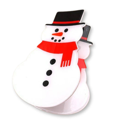 Christmas Hair Claw Clips Snowman - Christmas Tree - Santa