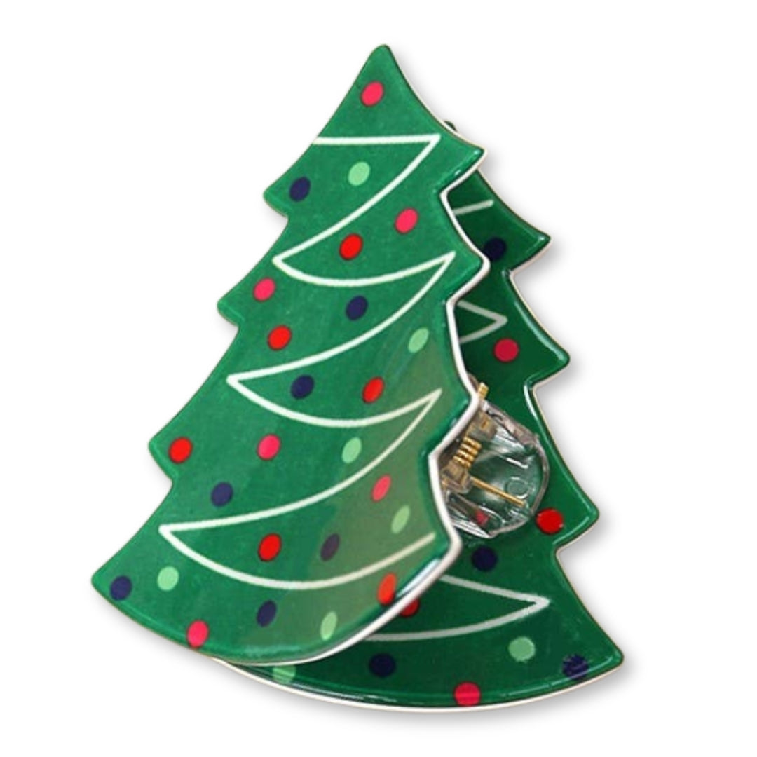 Christmas Hair Claw Clips Snowman - Christmas Tree - Santa