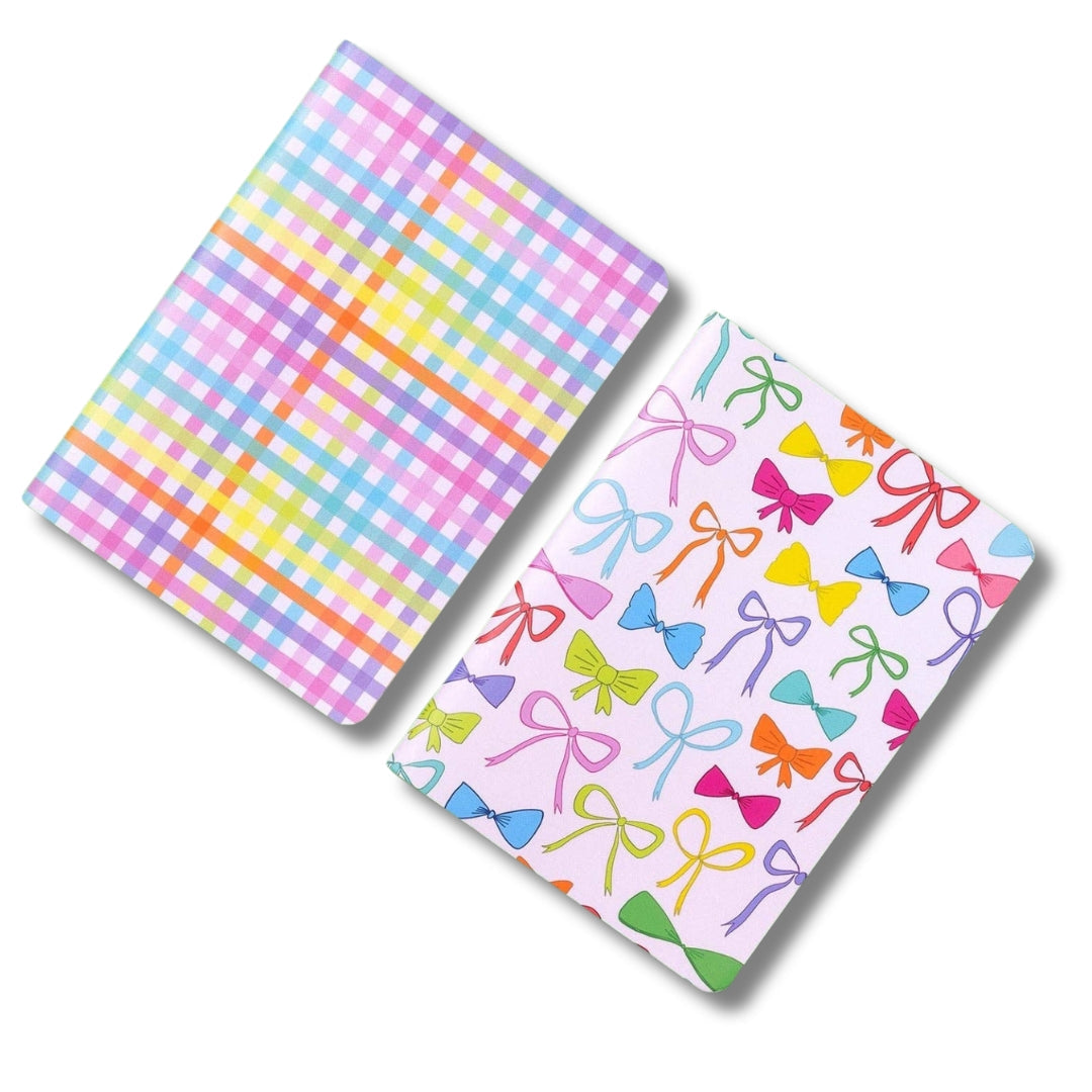 Colorful Bows & Gingham Notebook Set - 2 Pc Set Taylor Elliott Designs