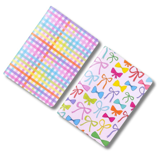 Colorful Bows & Gingham Notebook Set - 2 Pc Set Taylor Elliott Designs