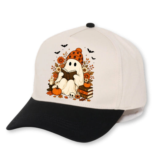 Cozy Reading Ghost - Halloween Bookish Hat