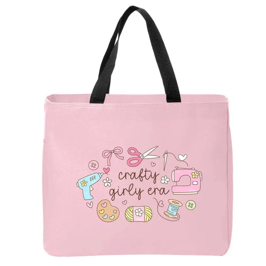 Crafty Girl Era Doodles Tote Bag