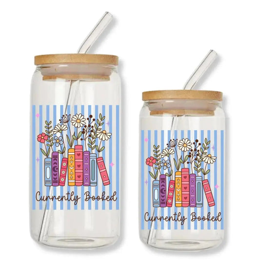Bookish Glass Cups