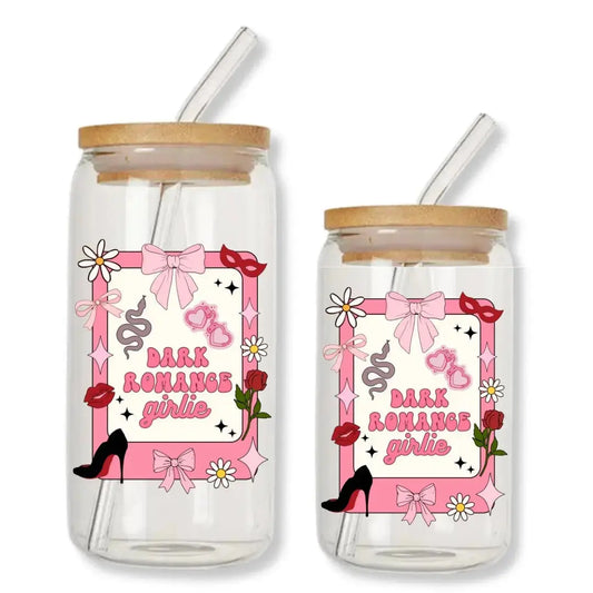 Dark Romance Girlie Cup 16 oz. or 20 oz. Glass Can