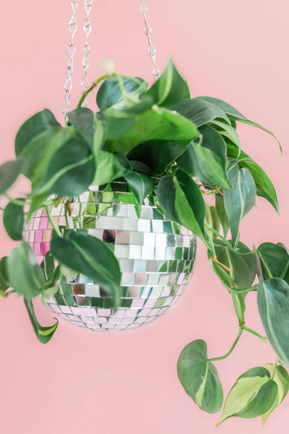 Disco Ball 6" Hanging Planter