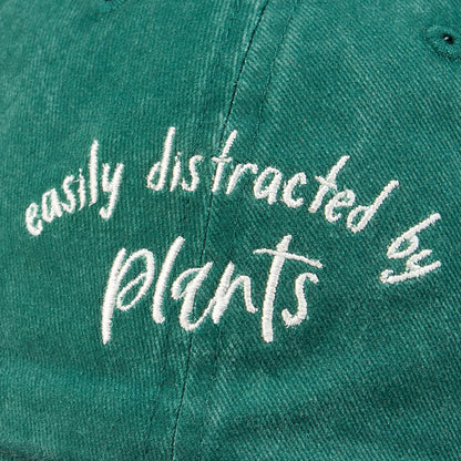 Easily Distracted By Plants Hat Embroidered