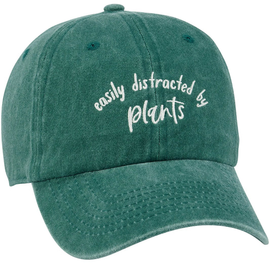 Easily Distracted By Plants Hat Embroidered
