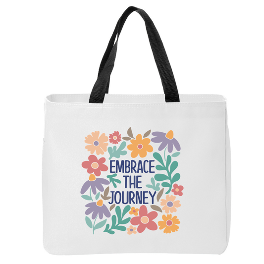 Positivity Floral Tote Bags