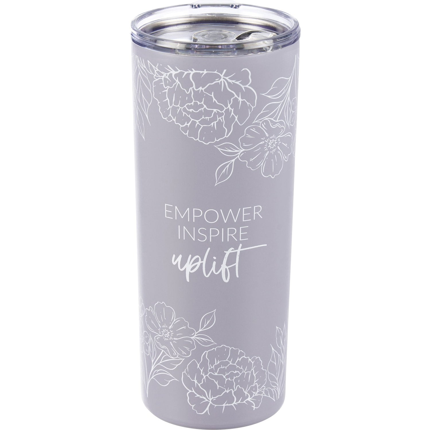 Empower Inspire Uplift Coffee Tumbler Primitives by Kathy