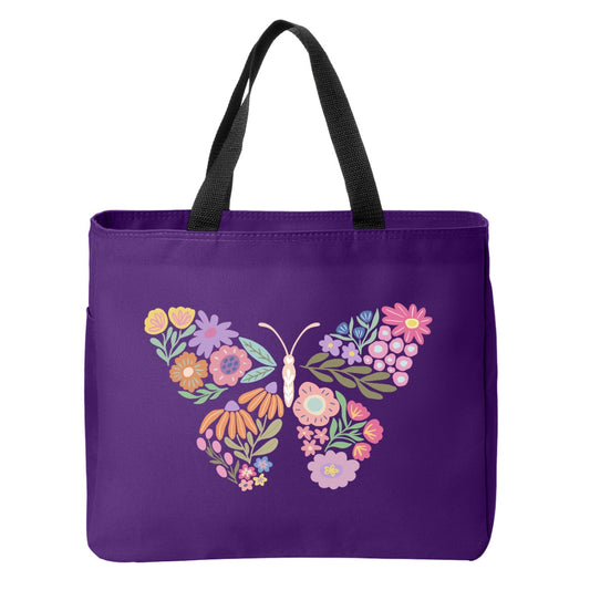 Positivity Floral Tote Bags