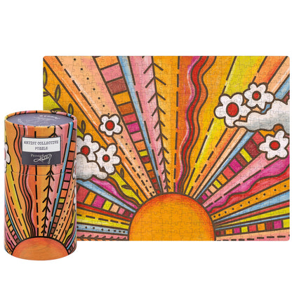 Floral Sun Puzzle Primitives by Kathy