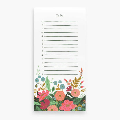 Floral Vines Notepad List Pad - Rifle Paper Co. - Just So Happy