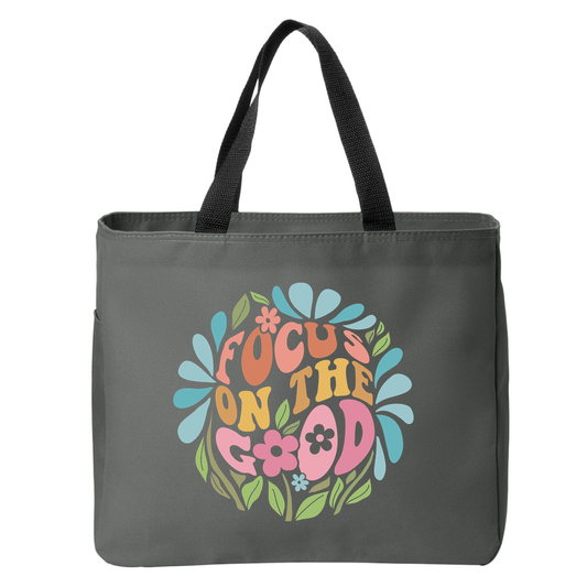 Positivity Floral Tote Bags