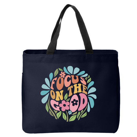 Positivity Floral Tote Bags