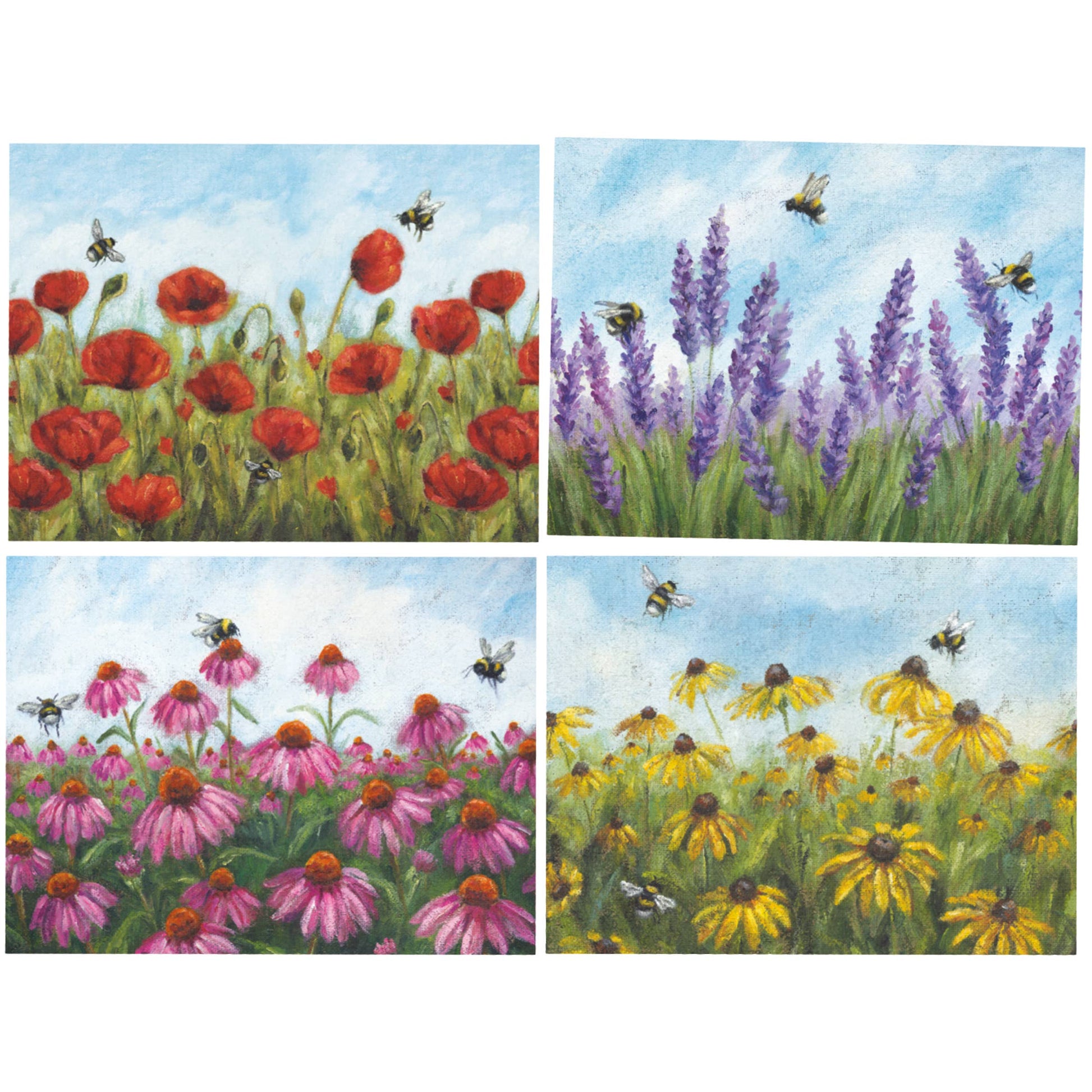 Garden Note Card Set Primitives by Kathy