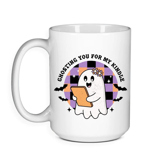Ghosting You For My Kindle - Halloween Bookish Mug