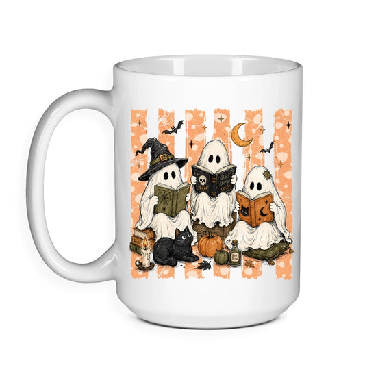 Ghosts Reading - Halloween Bookish Mug