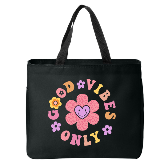 Positivity Floral Tote Bags